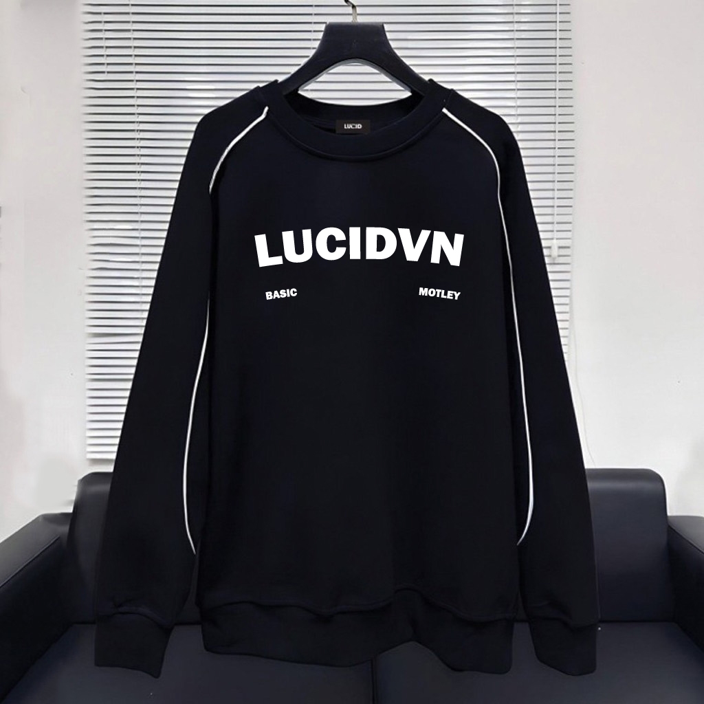 Áo Sweater Local Brand Unisex LUCID MOTLEY Nam Nữ Tay Lỡ From Rộng Nỉ Da Cá