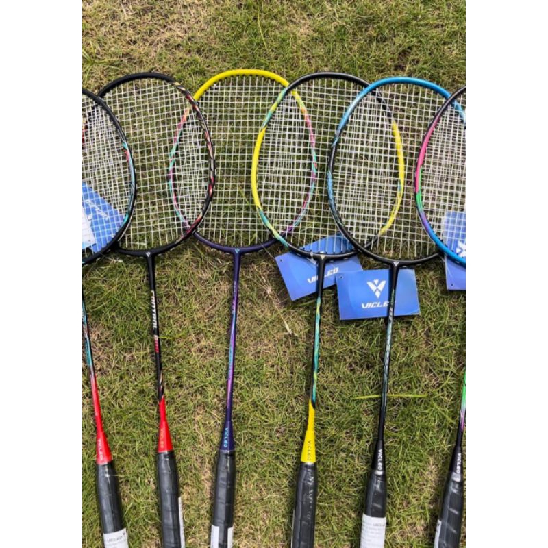 Vợt cầu lông giá rẻ VICLEO khung carbon siêu nhẹ cho người lớn, học sinh, cho bé chơi phong trào - LIDAK SPORT