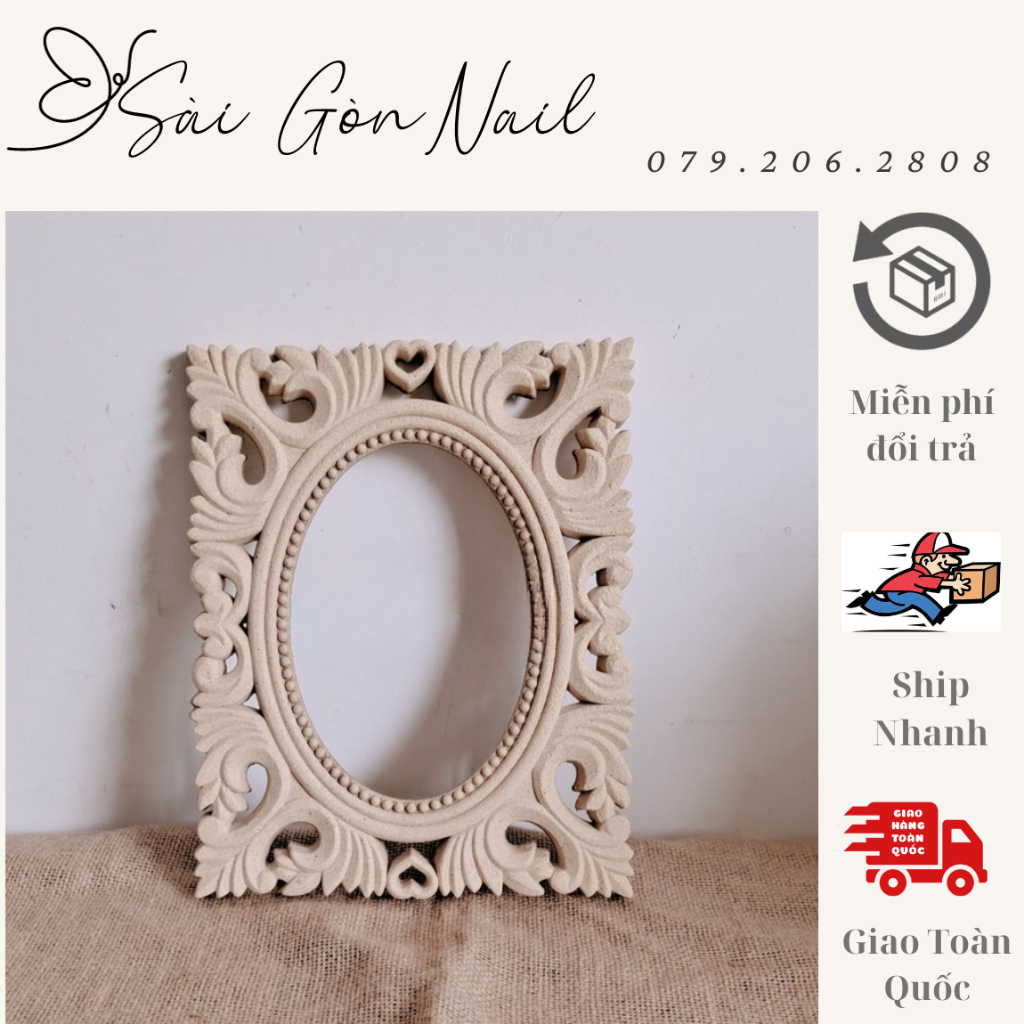 Khung Chụp Ảnh Decor Nail , Khung Ảnh Gỗ Chụp Decor - Chụp Ảnh Nail