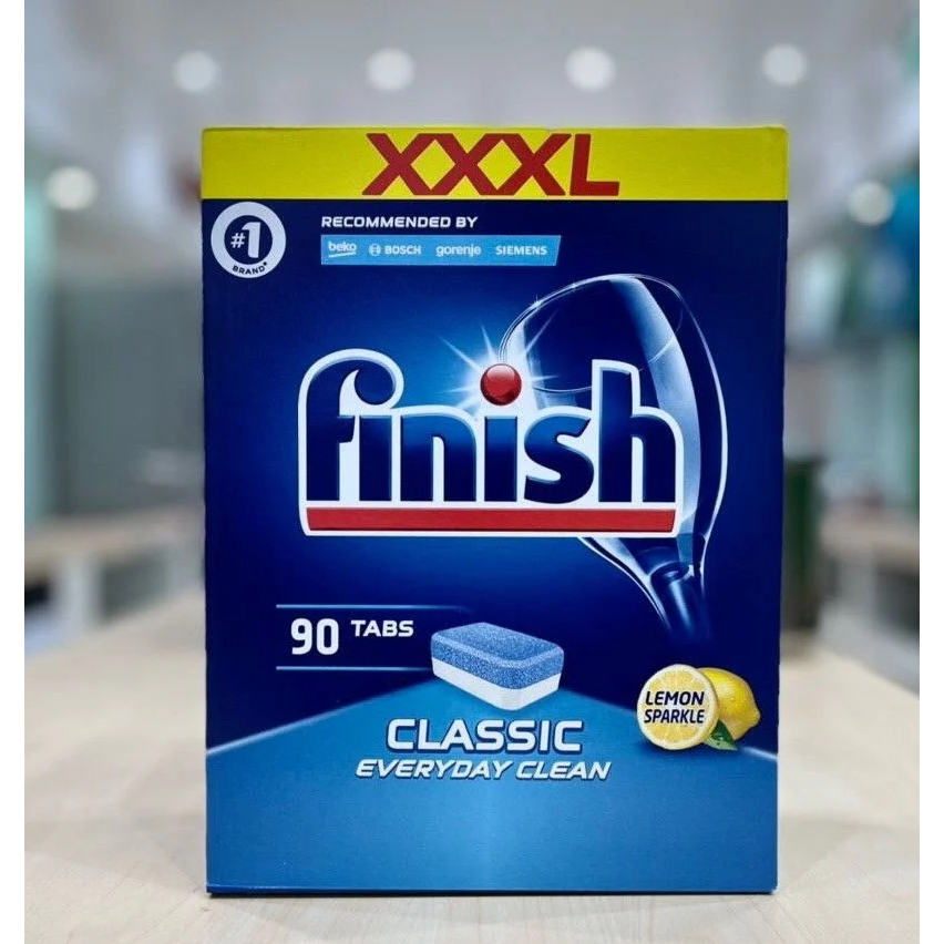 90 Viên rửa bát Finish classic chính hãng, viên finish nhập khẩu ba lan dùng cho máy rửa bát