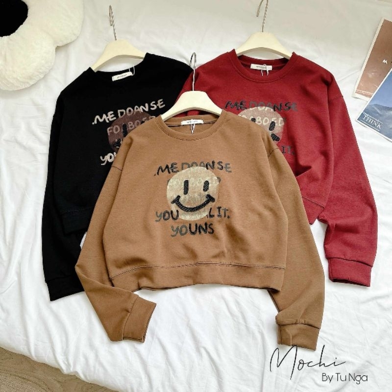Áo nỉ mặt cười hàng QC
