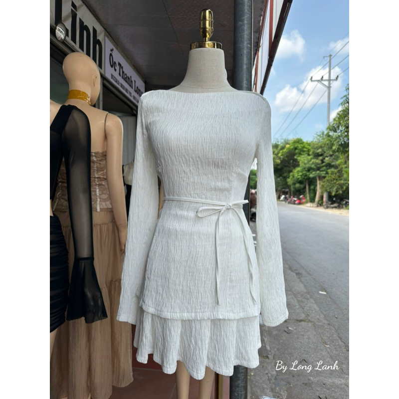 Set váy thiết kế xốp  nhắn mặc sang chảnh mix chân váy xoè siêu đẹp xinh