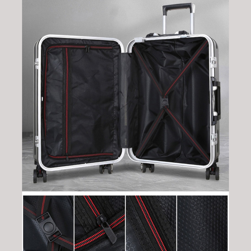 Valy kéo du lịch xách tay catisma size20 khung nhôm khóa gập