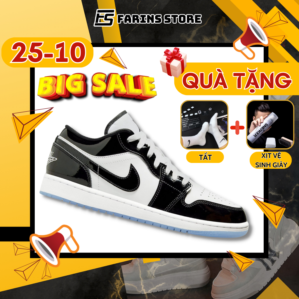 Giày thể thao Air Jordan 1 Low Concord DV1309-100 Auth Cho Nam Nữ, Jordan 1 Low Real Fullbox Farins Store