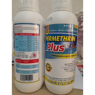 Thuốc diệt Muỗi và côn trùng Permethrin Plus - 1 Lít (Nhập khẩu Anh Quốc)