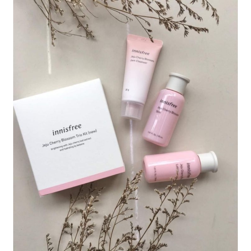Bộ dưỡng trắng nâng tone da Innisfree cherry blossom mini