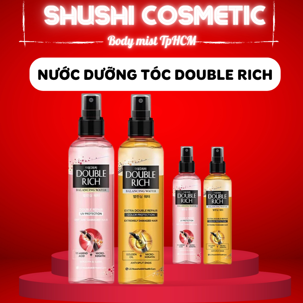 Nước Dưỡng Tóc Double Rich Chuyên Sâu Balancing Water Double Repair 120ml 250ml bodymist.tphcm