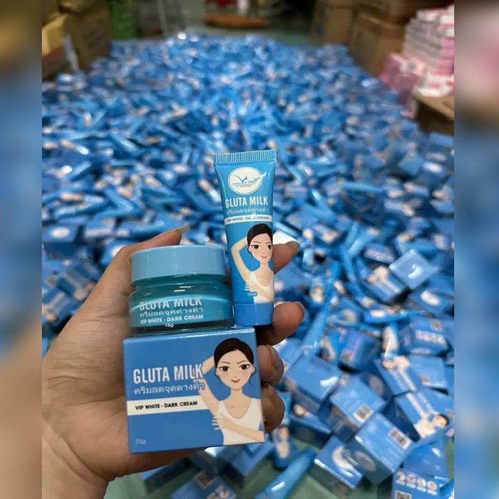 Kem giảm thâm nách Gluta Milk hủ 15g tặng 1 típ 10ml