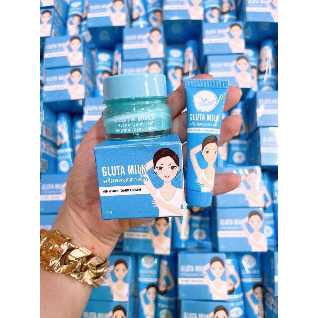 Kem giảm thâm nách Gluta Milk hủ 15g tặng 1 típ 10ml
