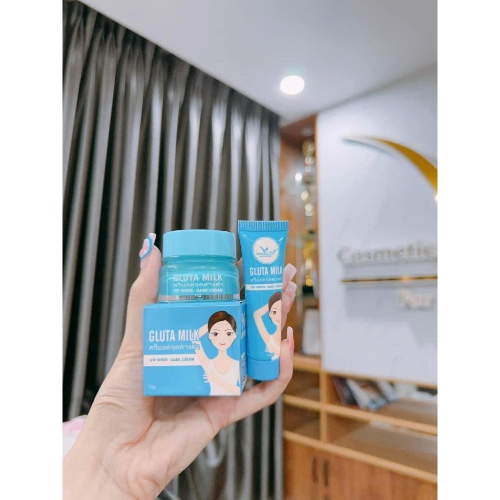 Kem giảm thâm nách Gluta Milk hủ 15g tặng 1 típ 10ml