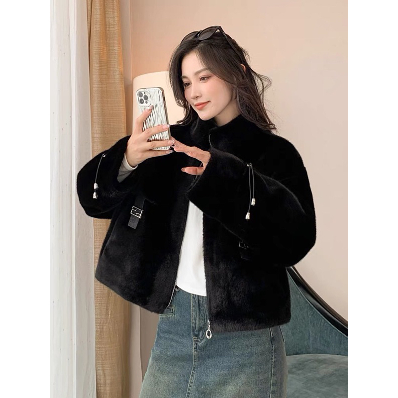 ÁO KHOÁC LÔNG TÚI NGANG TIỂU THƯ, áo khoác lông qc l1, áo khoác mùa đông