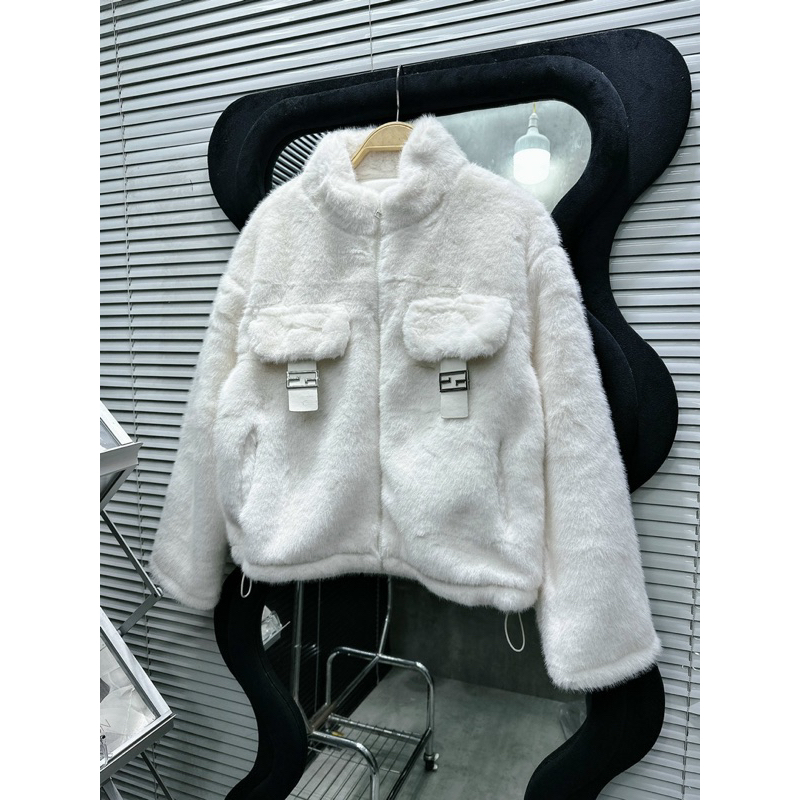 ÁO KHOÁC LÔNG TÚI NGANG TIỂU THƯ, áo khoác lông qc l1, áo khoác mùa đông