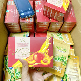 Trà Giảm Cân Vị Đào MN Beauty Group tặng detox thẻ cào