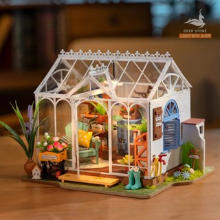 Nhà búp bê Robotime bằng gỗ tự lắp ráp Rolife Dreamy Garden House DIY DG163. Mô hình nhà gỗ 3d. Quà tặng ý nghĩa
