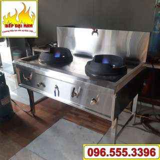 Bếp cối 2 họng gas, bếp cối công nghiệp