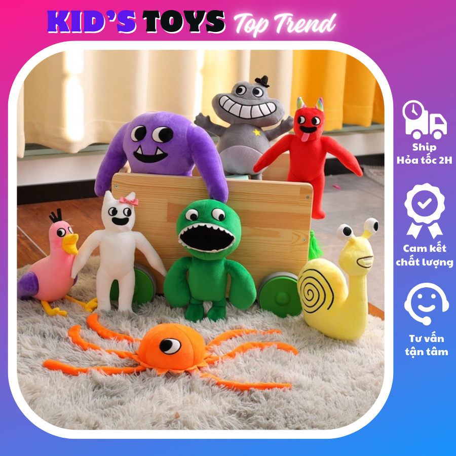 GARTEN OF BANBAN gấu bông quái vật đáng yêu trong game, thú nhồi bông nhiều màu sắc cho bé - TOP TREND