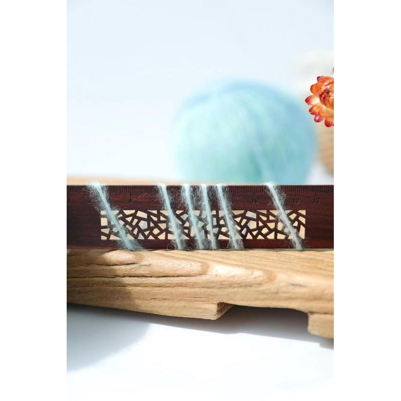 Len Mohair màu loang đan móc đồ thu đông