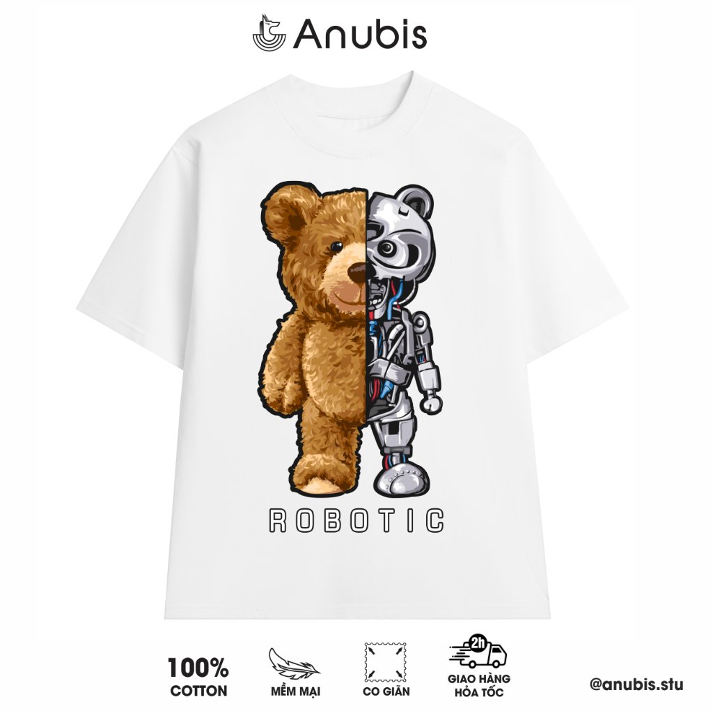 Áo Thun Unisex Gấu Robo (Teddy Robo) Anubis Store