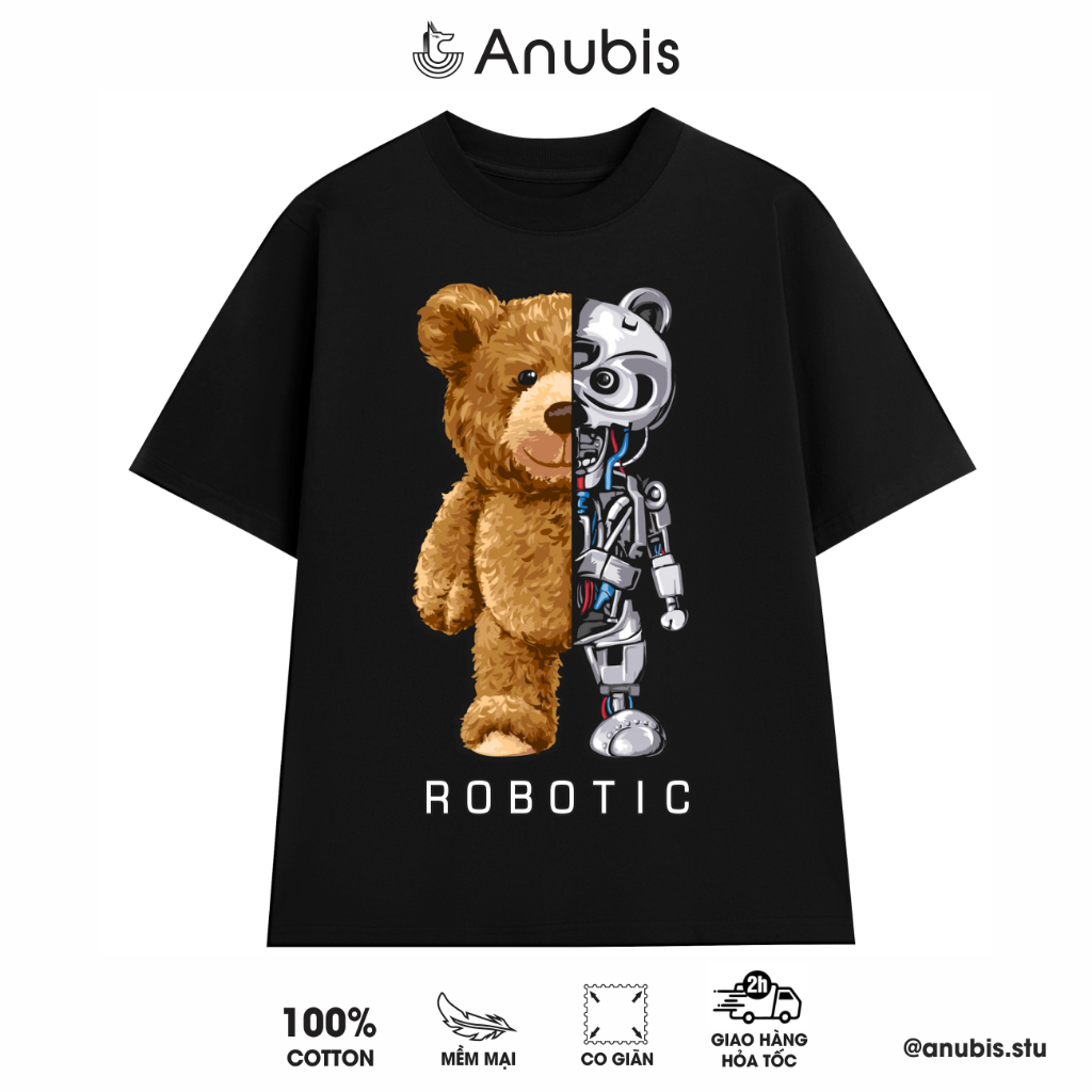 Áo Thun Unisex Gấu Robo (Teddy Robo) Anubis Store