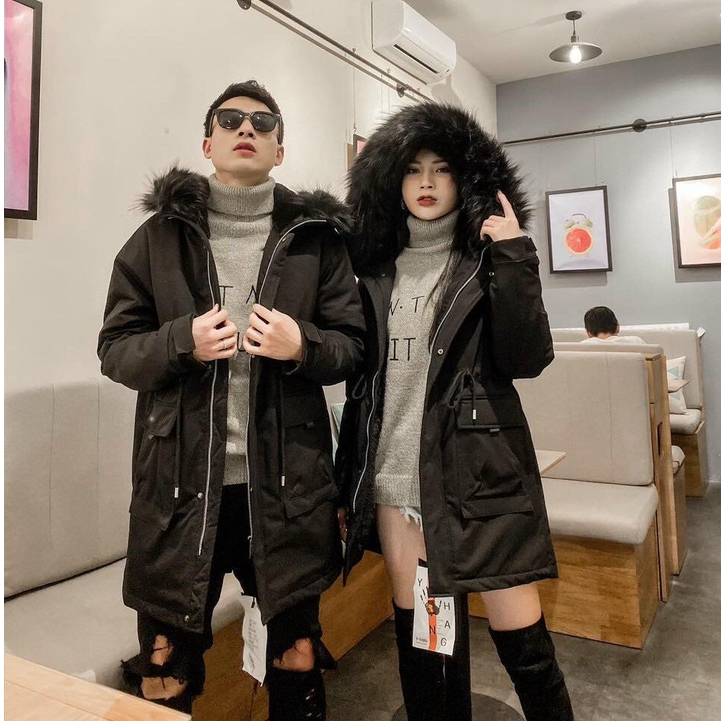  Áo Khoác Phao Dáng Dài Mũ Lông Hàng Cao Cấp Áo Parka Nam Nữ Dáng Dài Áo Parka Lót Lông Hàng Loại 1 Freeship Toàn Quốc  
