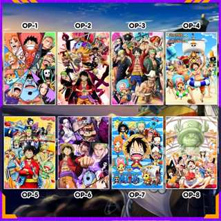 Tranh Decal dán tường decor phòng Poster One Piece - Luffy nhiều kích thước A4, A5 by LeoSetup