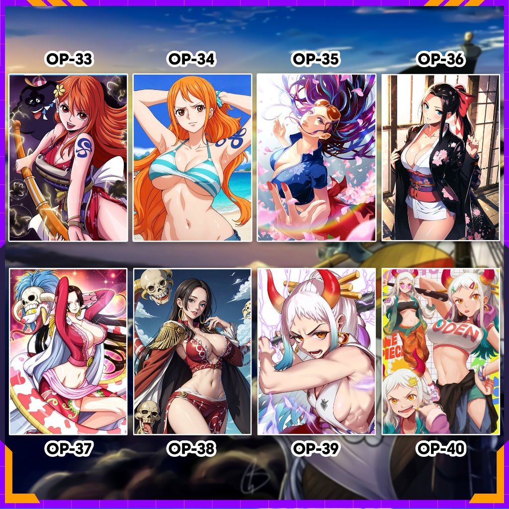 Tranh Decal dán tường decor phòng Poster One Piece - Luffy nhiều kích thước A4, A5 by LeoSetup