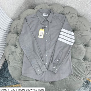 Áo sơ mi thom xám dài tay vải cotton lụa cao cấp mẫu hot 2023