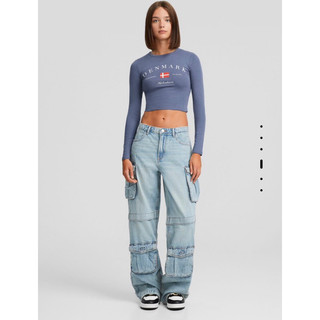 [ SALE] Áo thun croptop Bershka Authentic