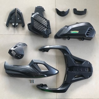 Combo phụ kiện xe sh 2017-2019 ốp carbon, hàng loại i