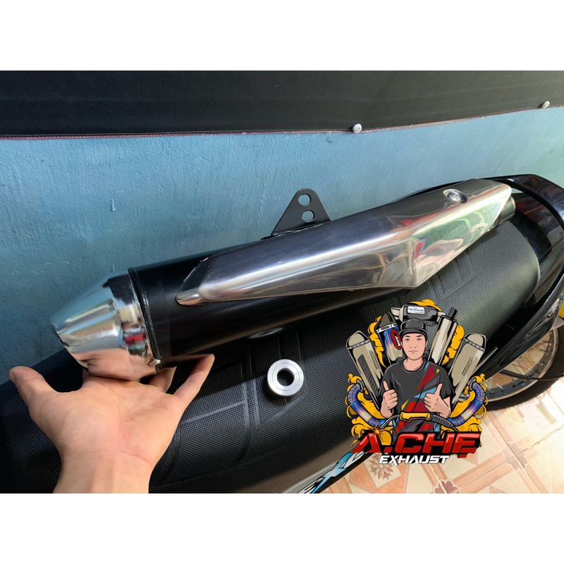 Pô Satria Móc Đít 38 TIÊU Nhôm + Cổ 2 Khúc Satria Ex150 Winner Sonic