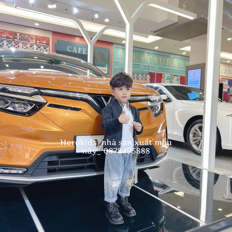 Áo Khoác Cho bé thêu logo Di.0r  Độc Đáo sang trọng- ao khoác cho bé Di.Or cao cấp Thể Thao Cá Tính.Herokids 14058