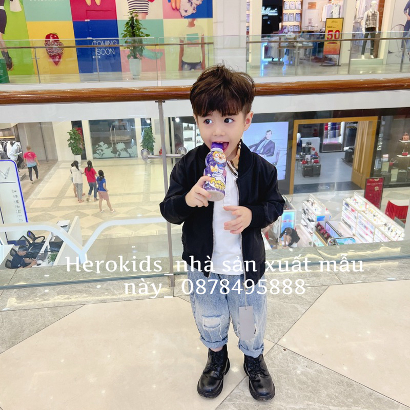 Áo Khoác Cho bé thêu logo Di.0r  Độc Đáo sang trọng- ao khoác cho bé Di.Or cao cấp Thể Thao Cá Tính.Herokids 14058