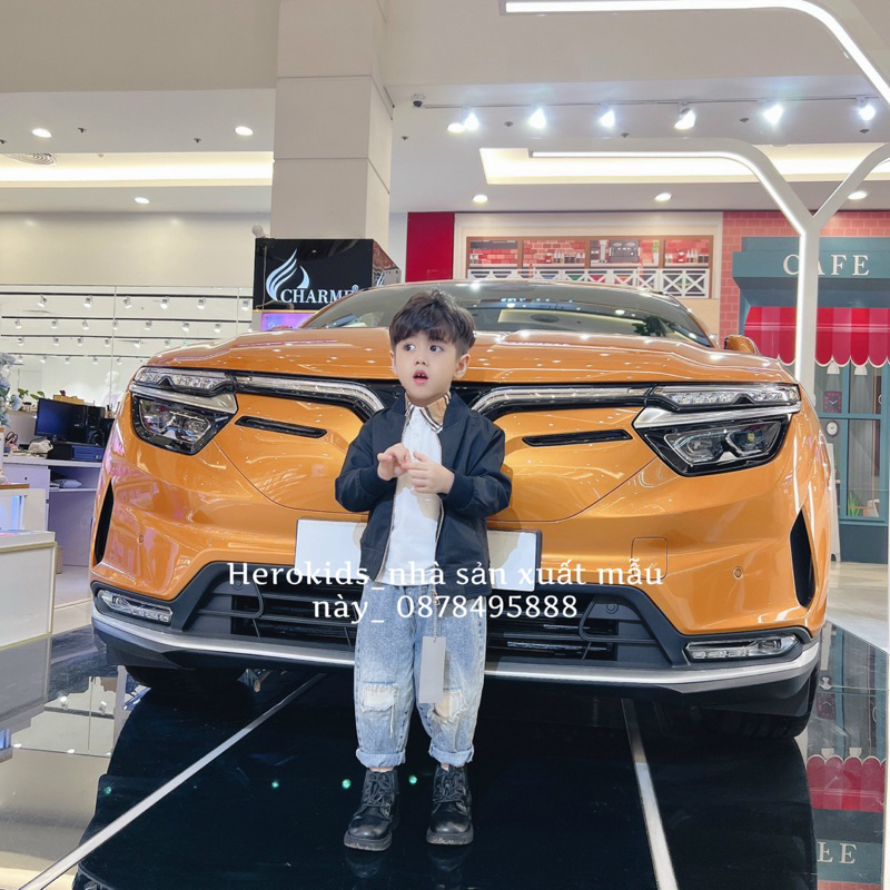 Áo Khoác Cho bé thêu logo Di.0r  Độc Đáo sang trọng- ao khoác cho bé Di.Or cao cấp Thể Thao Cá Tính.Herokids 14058