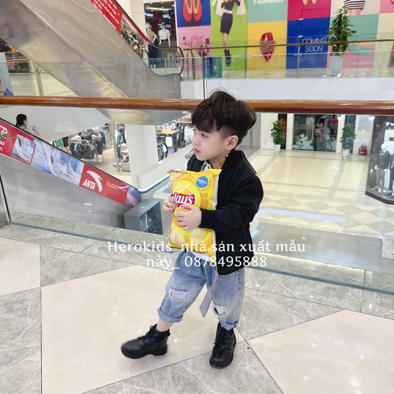 Áo Khoác Cho bé thêu logo Di.0r  Độc Đáo sang trọng- ao khoác cho bé Di.Or cao cấp Thể Thao Cá Tính.Herokids 14058