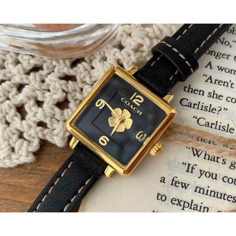 Đồng Hồ Nữ Coach 14503695 họa tiết hoa trà nhỏ xinh lên tay cực yêu ạ