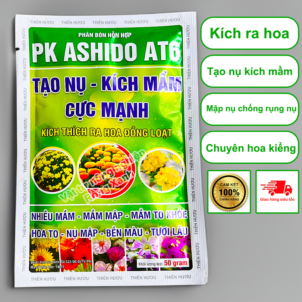 Combo phân bón kích ra hoa tạo mầm hoa dưỡng hoa bông to bự bông cho hoa kiểng CBTNKMSDBTH50