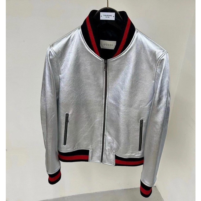 Áo Khoác Bomber GC Nam Nữ Xám Trơn Da Cao Cấp Hàng Quảng Châu Loại Một