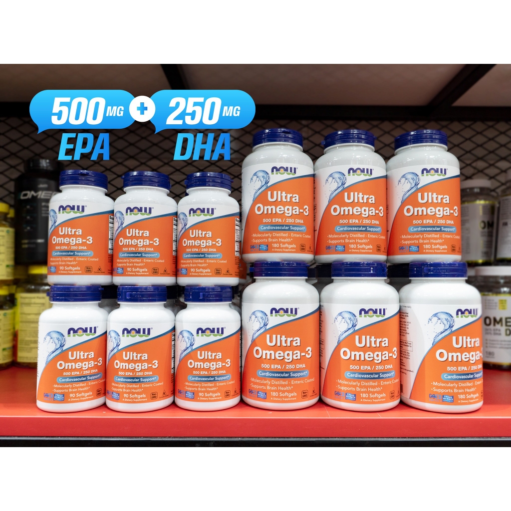 Now Ultra Omega 3 Viên Dầu Cá Bổ Sung Vitamin Và Khoáng Chất Bảo Vệ Tim Mạch, Mắt, Tăng Cường Sức Khoẻ - Chính Hãng Mỹ