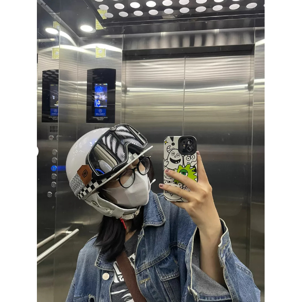 Mũ bảo hiểm nửa đầu Napoli Bosozoku Japan Style nửa đầu vintage - Mũ bảo hiểm moto Vintage 1/2 đầu