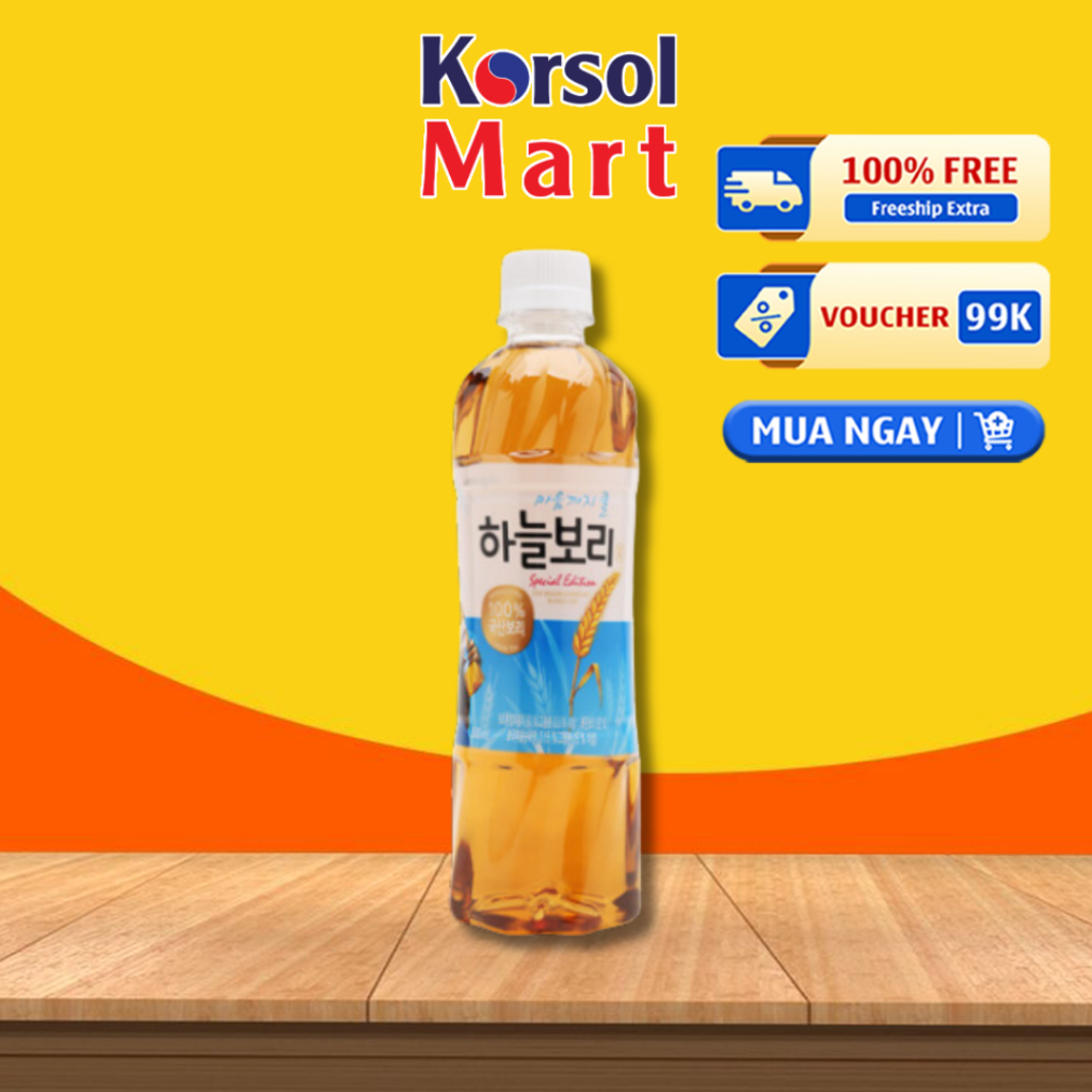 [WOONGJIN] TRÀ LÚA MẠCH WOONGJIN HÀN QUỐC 500ML