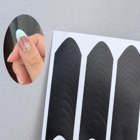 Set 6 sticker dán ombre design móng