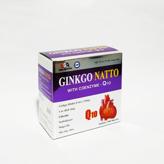 Hoạt Huyết Dưỡng Não Ginkgo Natto With Coenzym Q10 - Giúp Bổ Não - Tăng Cường Tuần Hoàn Máu Não - Hộp 100 Viên