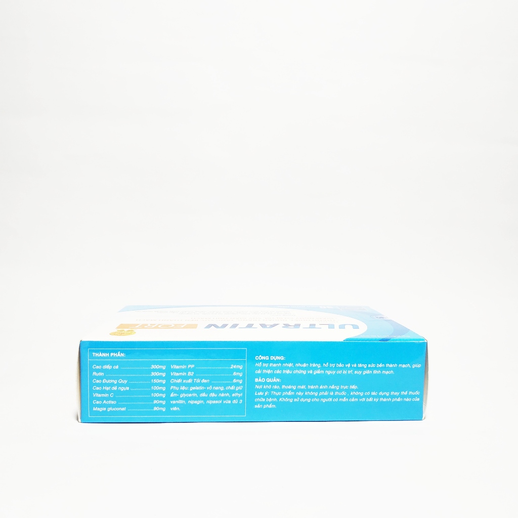 Ultratin Fort - Hết Lo Về Bệnh Trĩ - Khỏi Lo Táo Bón - Đau Rát - Chảy Máu - Co Búi Trĩ Nhanh - Tottri - Cobutri,Hộp 30V