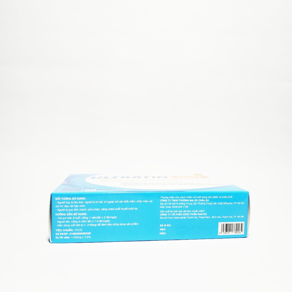 Ultratin Fort - Hết Lo Về Bệnh Trĩ - Khỏi Lo Táo Bón - Đau Rát - Chảy Máu - Co Búi Trĩ Nhanh - Tottri - Cobutri,Hộp 30V