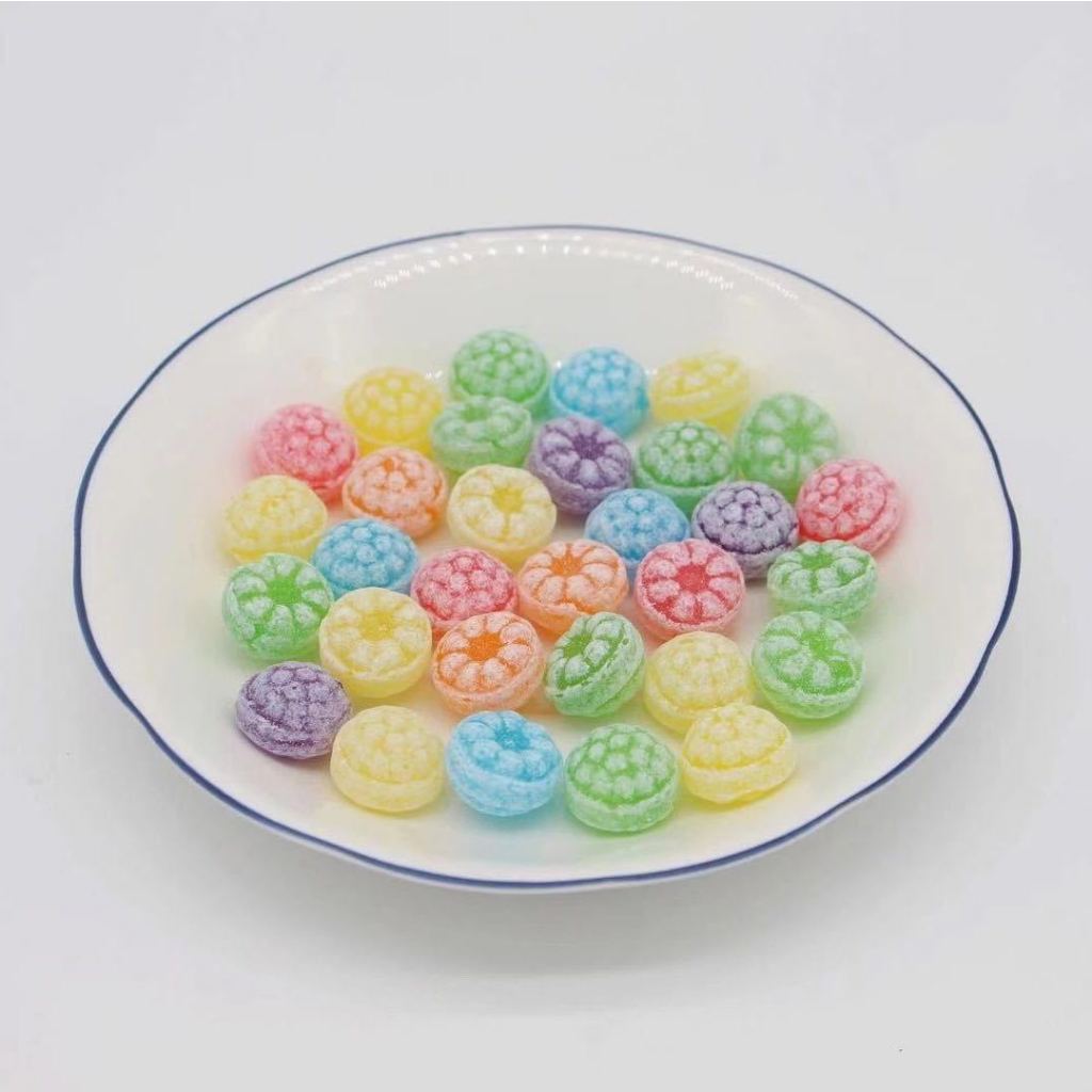 100g Kẹo cứng trái cây nhiều hình dáng màu sắc thơm ngon hình quả mâm xôi kiểu dáng siêu dễ thương
