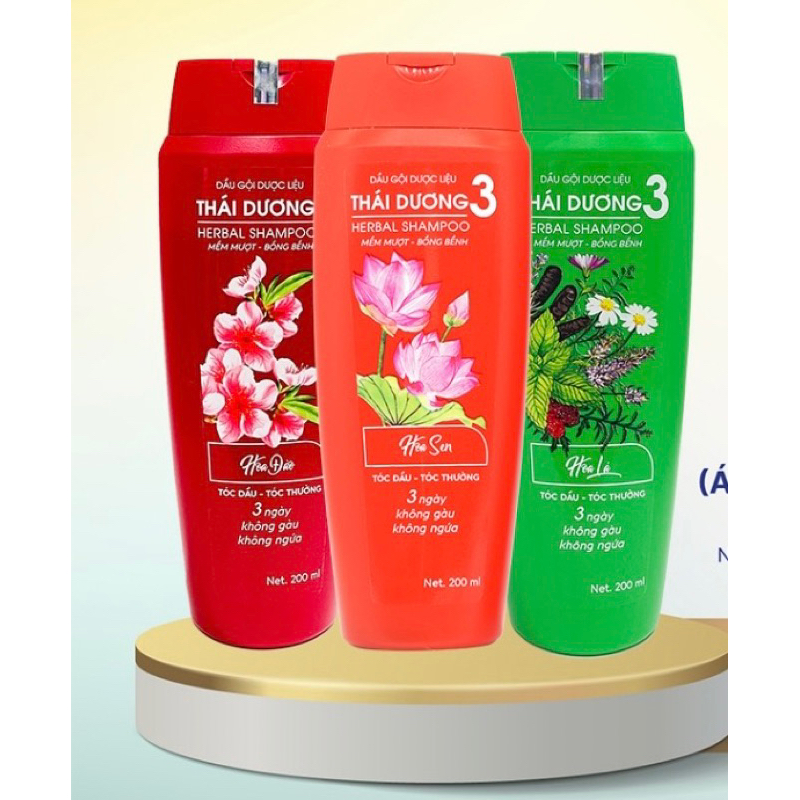 Dầu gội Dược Liệu Thái dương 3, 7 & Dầu xả 200ml