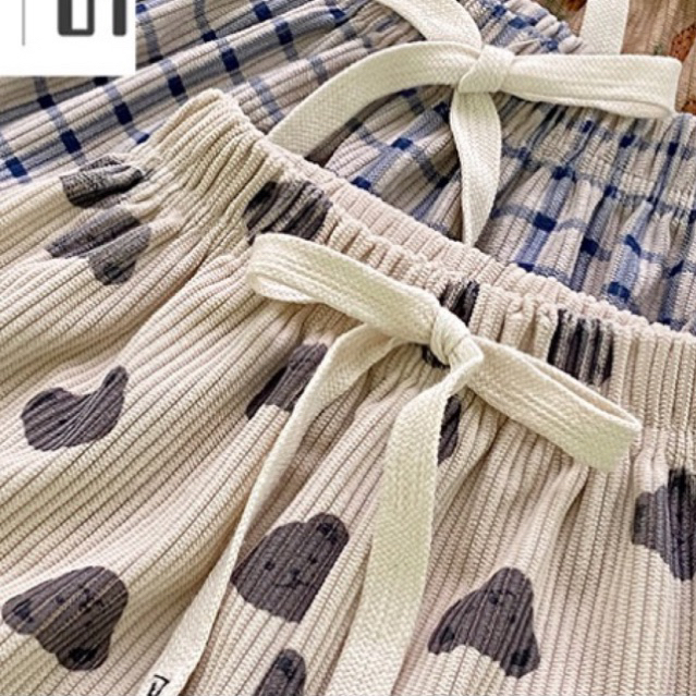 Quần dài thu đông cho bé trai bé gái phong cách Hàn Quốc đáng yêu