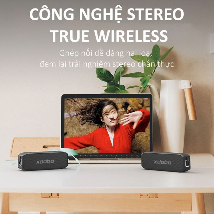 ✪CHÍNH HÃNG✪ Loa Bluetooth 5.0 XDOBO Wing 2020, Công Suất 20W, Chống Nước IPX7, Loa di động siêu trầm