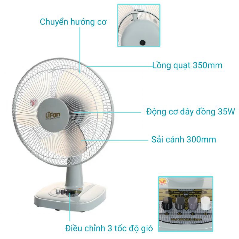 Quạt bàn LIFAN B-212