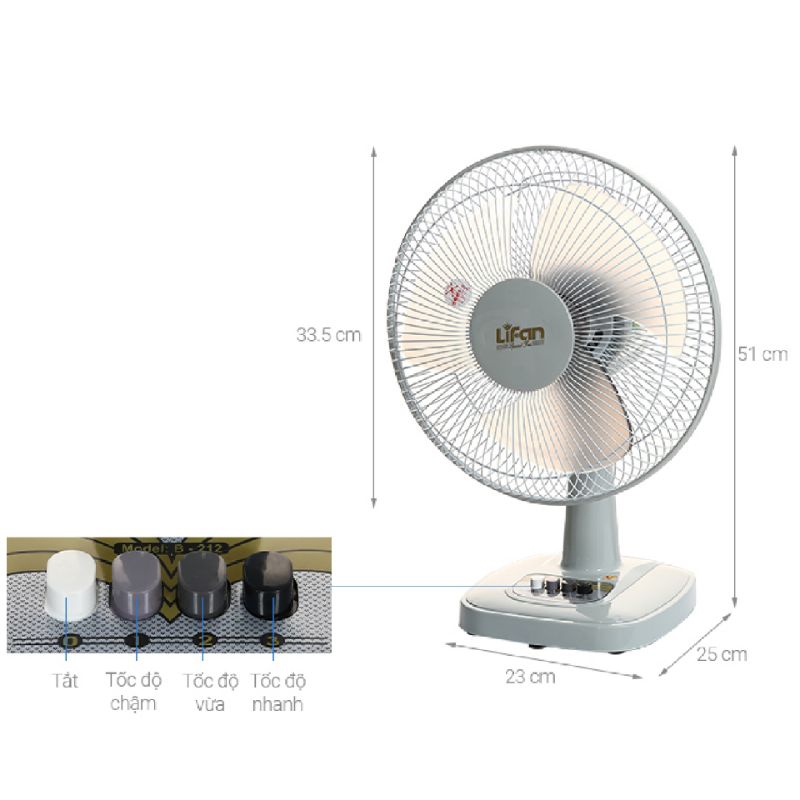 Quạt bàn LIFAN B-212